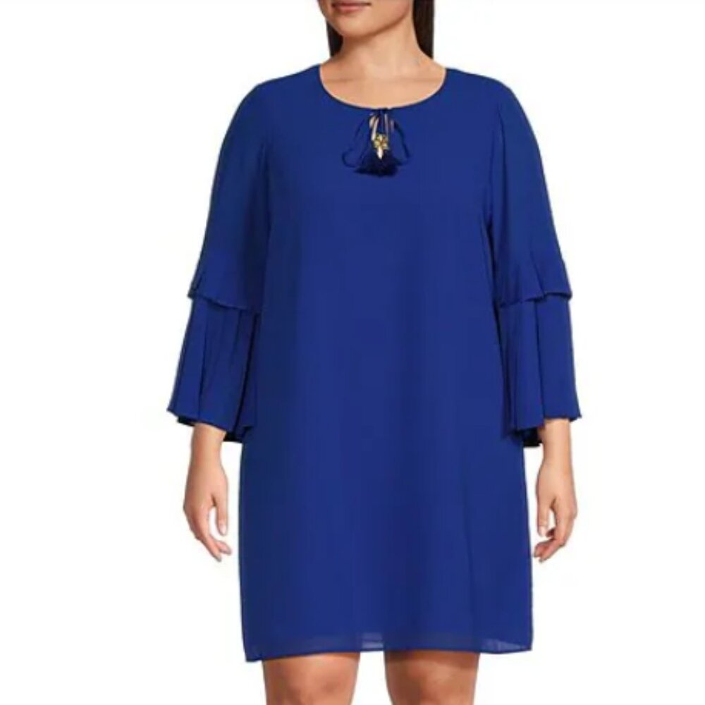 Vince Camuto Plus-Size (1X) Chiffon Shift Dress–Brand New w/ tags!